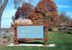 Union Park - Southwest entrance sign